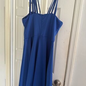 Grace Karin Blue Spaghetti Strap Mini Sundress